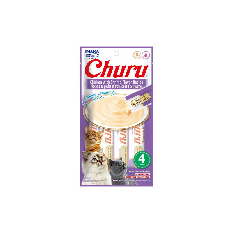 Churu Pollo y Camarones pack 56 gr