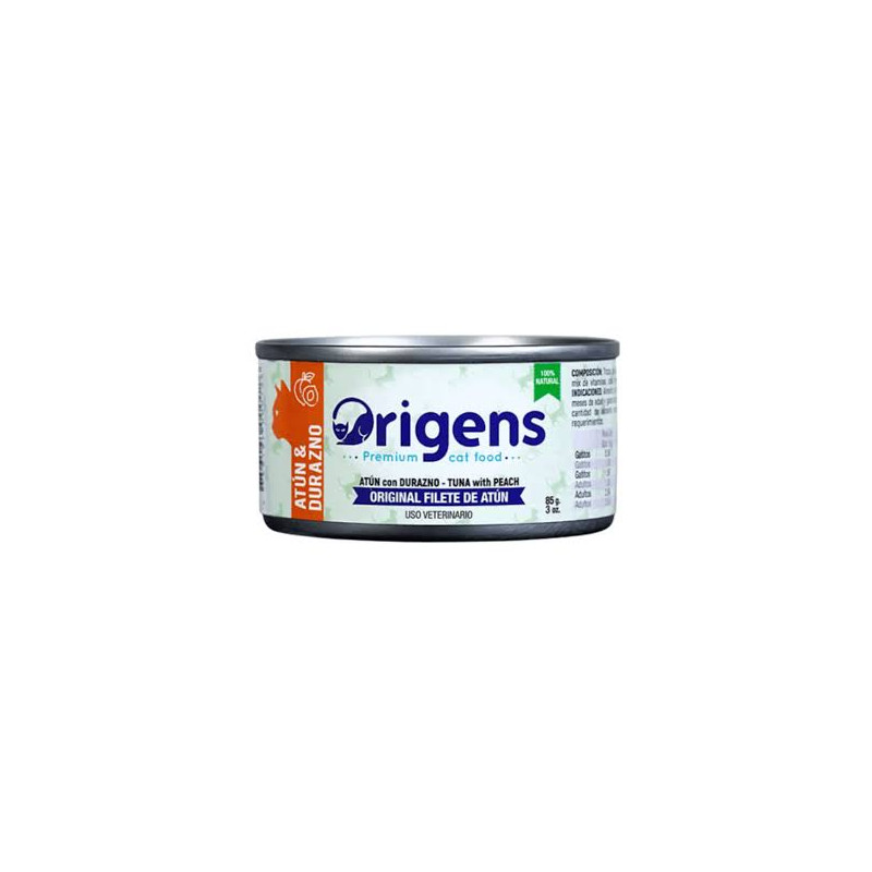 ORIGENS Filete de Atún y Durazno 85 GR.
