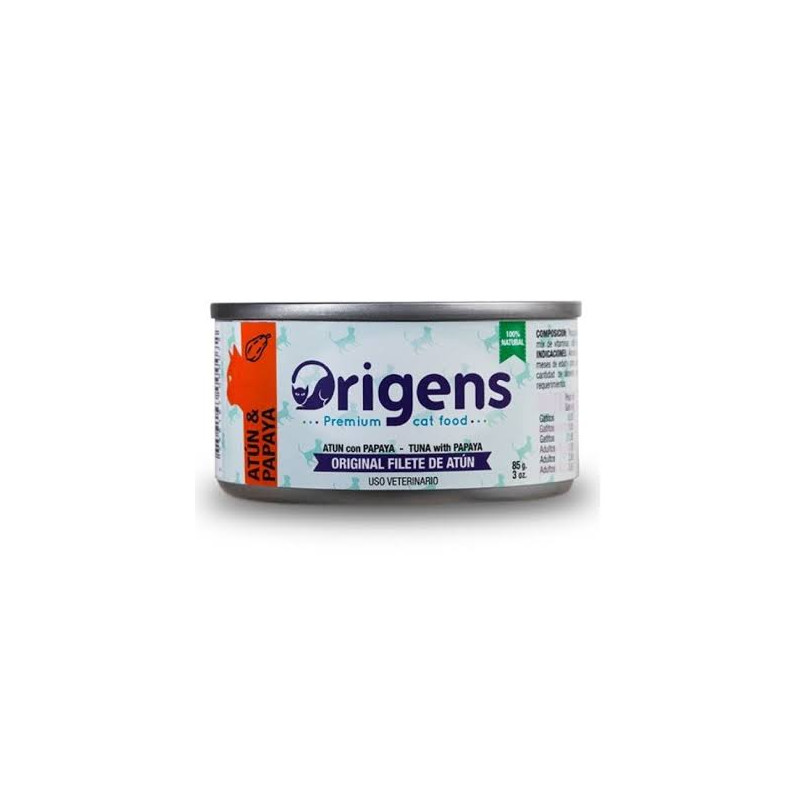 ORIGENS Filete de Atún y Papaya 85 GR.