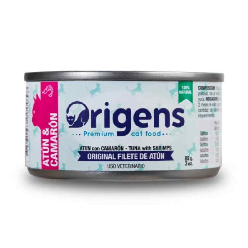 ORIGENS Filete de Atún y Camarón 85 GR.