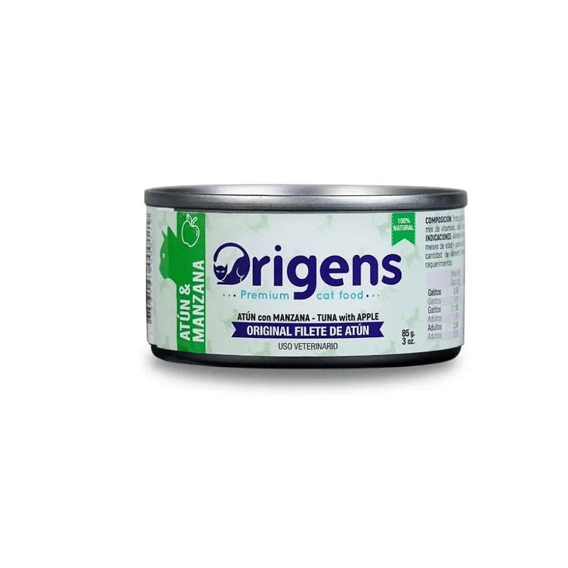 ORIGENS Filete de Atún y Manzana 85 GR.