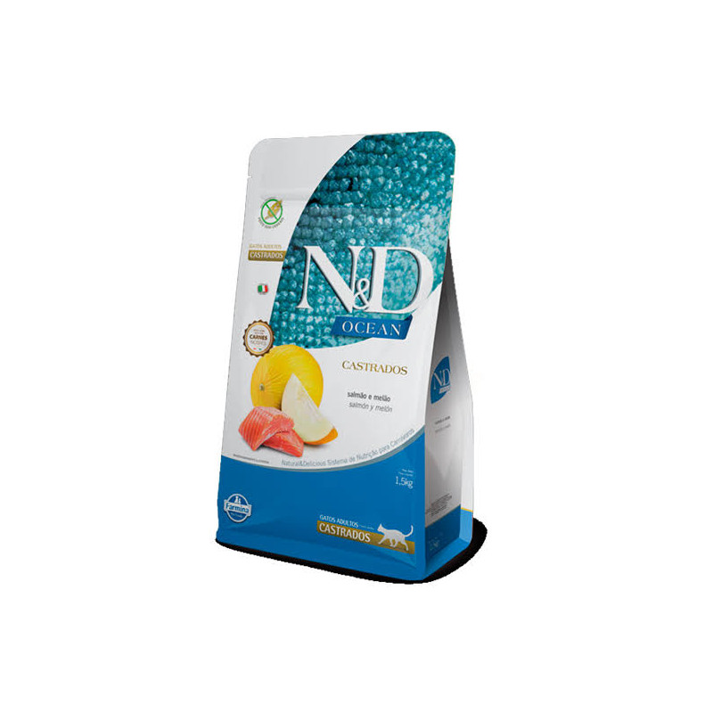 N&D Cat Castrado Ocean (Salmón y Melón) 7.5 KG
