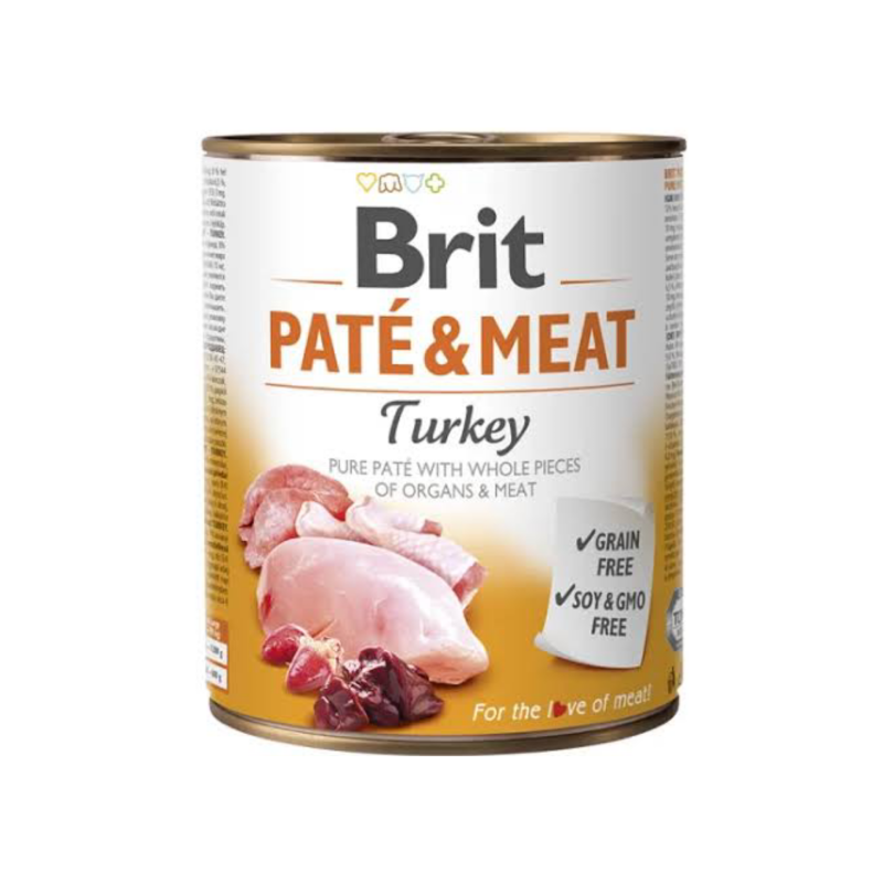 BRIT Paté & Meat Turkey (Pavo) 800 GR