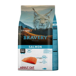 BRAVERY CAT ADULT SALMON 7 KG
