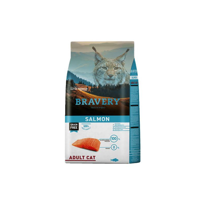 BRAVERY CAT ADULT SALMON 7 KG
