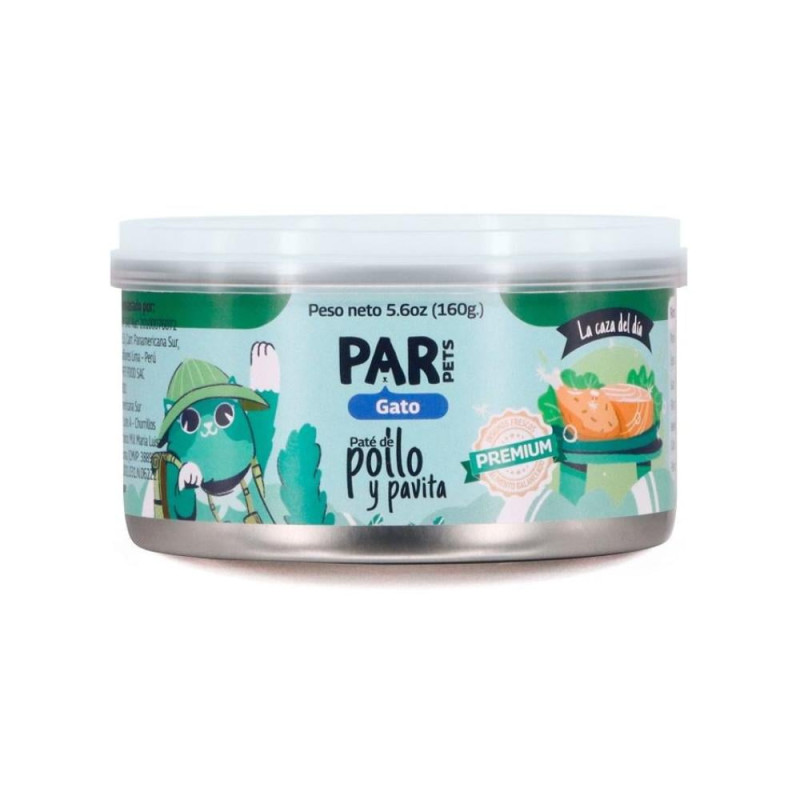 PAR PETS Paté Pollo y Pavita 160 gr