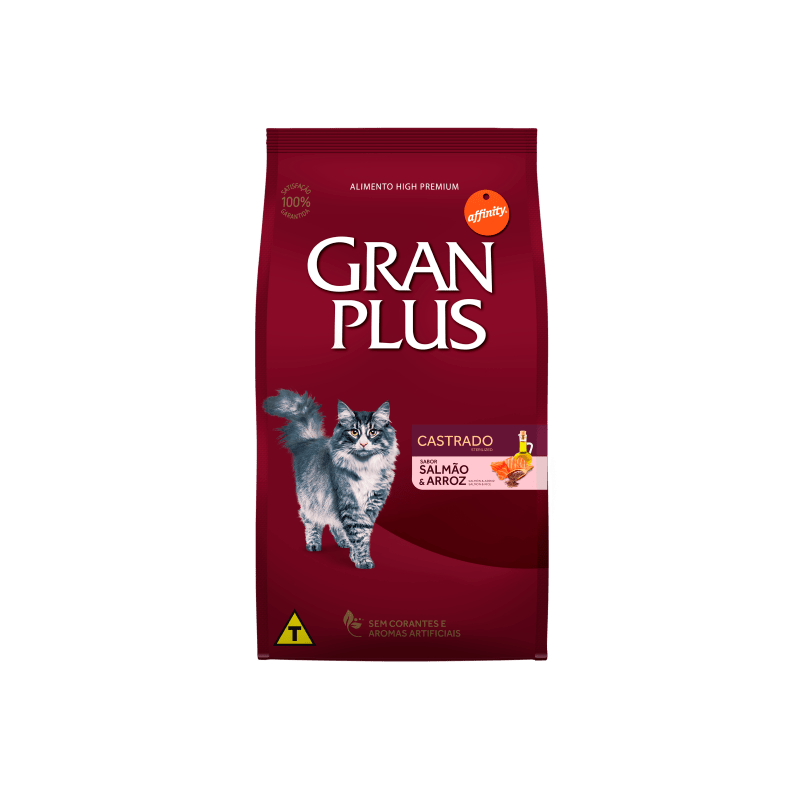 Gran Plus CASTRADO Salmón y Arroz 10 KG